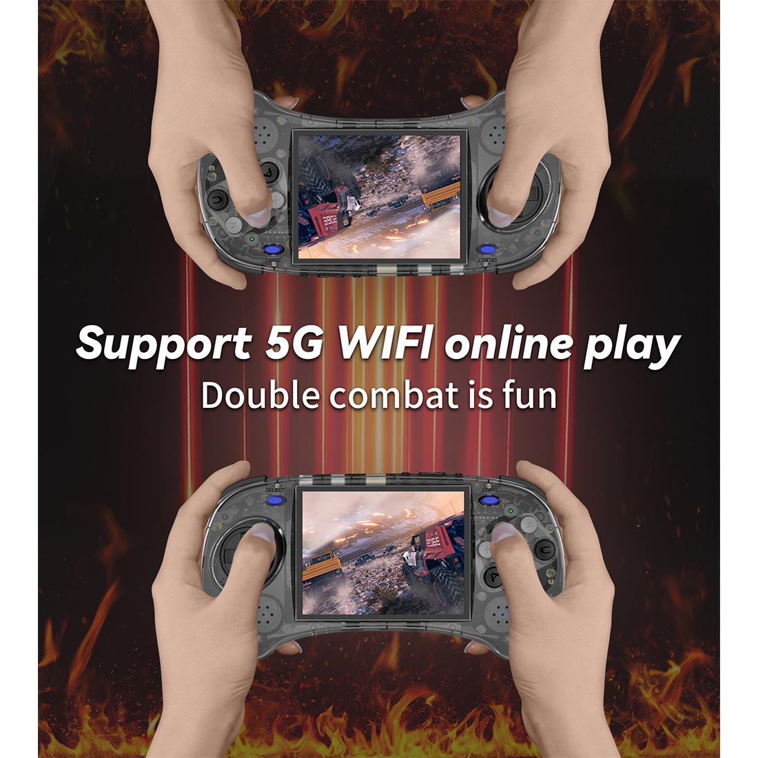 Handheld Game Console Anbernic RG ARC-S with 4-Inch IPS OCA Full-Lamination, 640x480, 128GB Options, 3500mAh Battery, Linux, HDMI