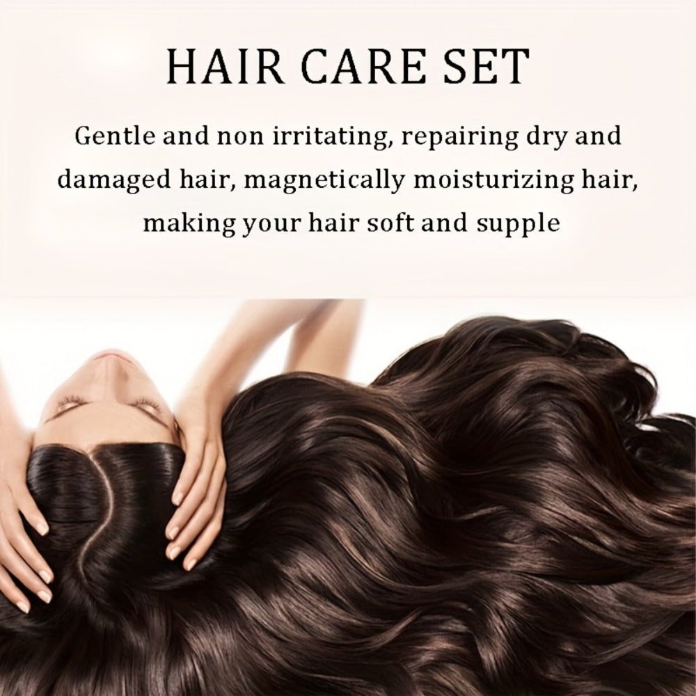 Argan Oil Hair Care Kit 4pcs for Women, Keratin & Moroccan Oil Deep Set with Conditioner, Hair Mask