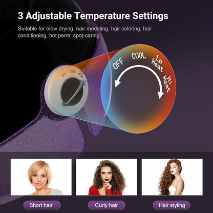 Ionic Floor-Standing Hooded Hair Dryer 1875W, Adjustable Height Professional Salon Hood Dryer for Deep
