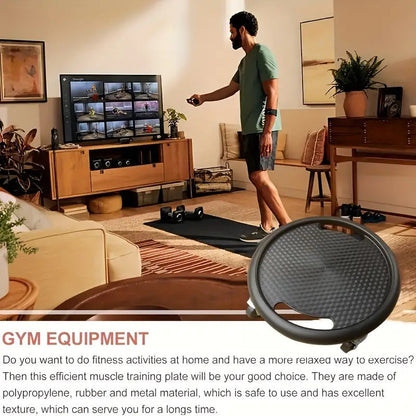 Ab Wheel Roller & Gliding Disc for Core Training – Multifunctional Ab Training Board with Quiet Wheels, Full-Body Cardio Workout Equipment