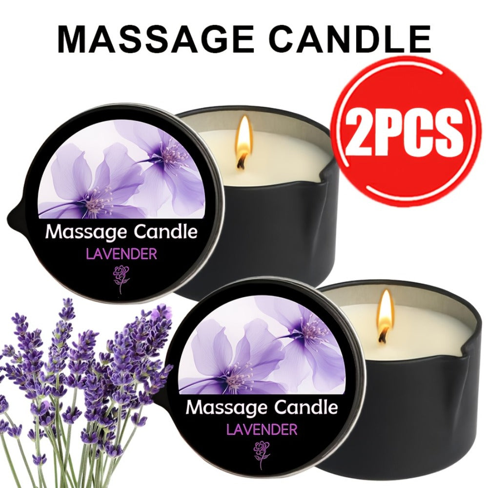 Scented Massage Candle 2-in-1 Soy Wax Essential Oil Body Lotion 20+ Scents 1pc 2pcs 6pcs Spa Nail Salon Pedicure Wedding Valentine Christmas