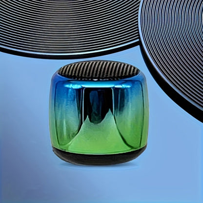 Thumb-Sized Mini Wireless Bluetooth Speaker with Built-In Mic, TWS Pairing, 360° Stereo Surround Sound