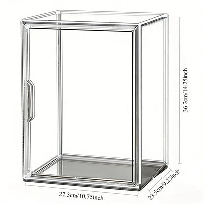 Clear Display Case Set of 3, Dustproof Transparent Storage Box Organizer for Collectibles, Car Models