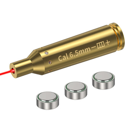 Red Laser Bore Sighter Multi-Caliber Firearms Calibration Tool 9mm 45ACP 308Win 223Rem 12GA 7.62 38SPL 44Mag Battery Included for Shooting