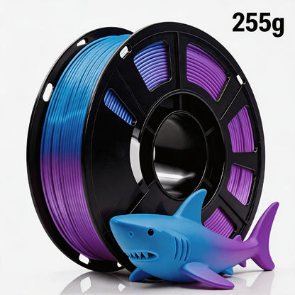 Rainbow PLA Filament 1.75mm Single Dual Triple Color Vacuum Packed, Neatly Wound High Precision ±0.02mm Smooth Printing