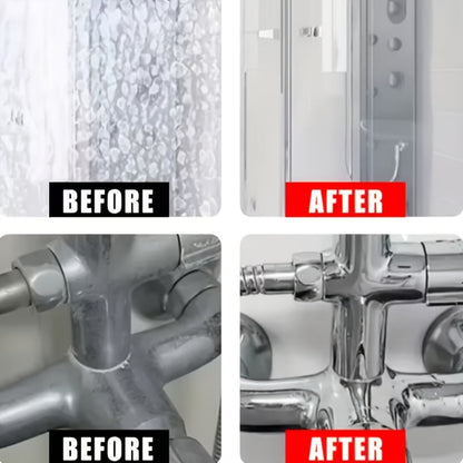 Glass Cleaner Spray Streak-Free Shine Removes Hard Water Stains Soap Scum Water Spots for Bath Time, Home Spa and Personal Care