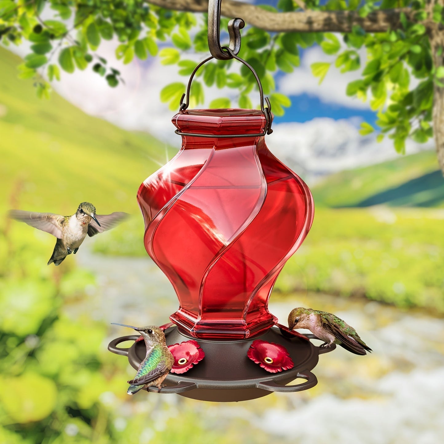 Hummingbird Feeder for Garden, Yard and Pest Management, with the Listed Configuration, for Everyday Use and Organized Storage