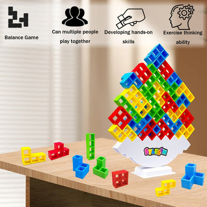 Balancing Stacking Blocks Game Set with the Listed Color, Size or Set Options for Everyday Use