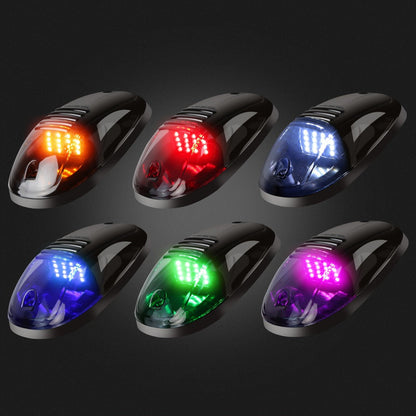 5pcs LED Cab Roof Marker Lights 16/24 LED 12V Super Bright UV-Resistant ABS Lens with Wiring Harness Kit for 2003-2018 Pickup Trucks 1500