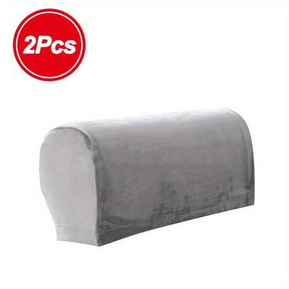 Stretch Armrest Covers for Chairs Sofa Couch 2 Pcs Spandex Elastic Arm Covers Slipcovers for Entryways, Bedrooms and Living Spaces