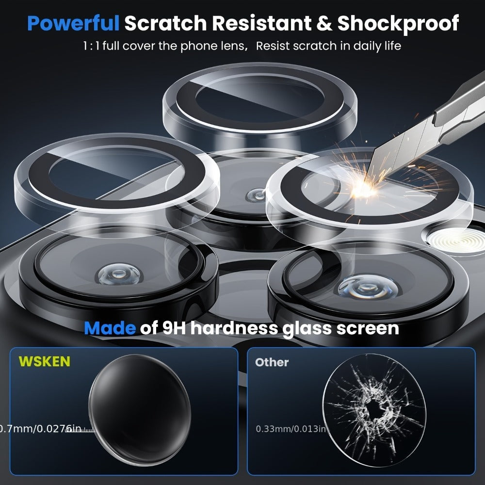iPhone Camera Lens Protector 5PCS Multi-Color Set – Rear Camera Cover for iPhone 11 / 14 / 14 Plus / 15 Pro / 15 Pro Max
