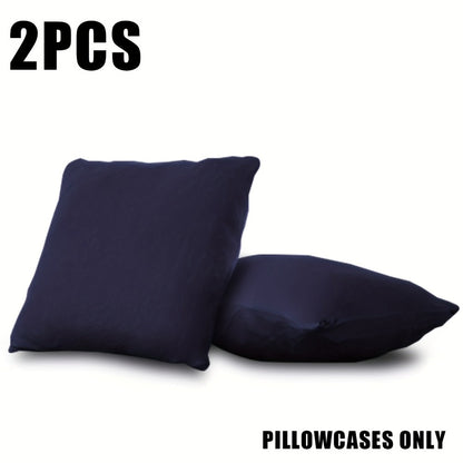 Sofa Cover Solid-Color Fitted Slipcover Options for 1, 2, 3 or 4-Seater Sofas and Separate Pillowcase