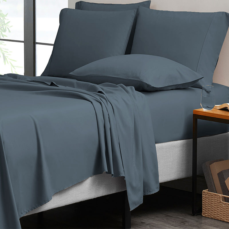 Microfiber and Bamboo Blend Sheet Set with 3- or 6-Piece Packages, 20 Colors and Five Bed Sizes