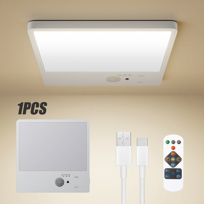Wireless LED Ceiling Light Motion Sensor Rechargeable Battery Powered 3 Color Temperatures for Home Cooking, Dining and Outdoor Meals