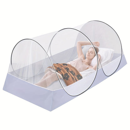 Foldable Mosquito Net for Bed Large Pop-Up Portable Mosquito Net for Camping Travel Patio Floor for Garden, Yard and Pest Management