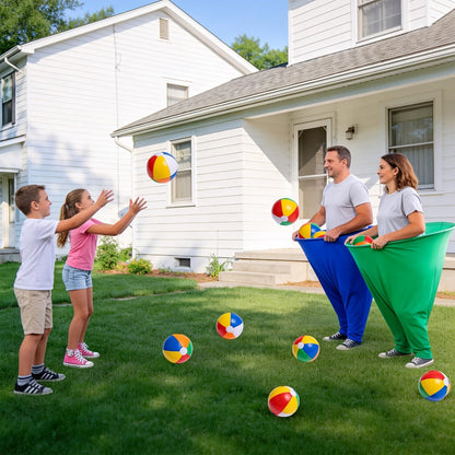 Grandma Pants Game Set 2 Pack, Outdoor Party Ball Pants Game with 12 Elastic Balls & 2 Pumps, Fun Team Building Activity for Adults Kids
