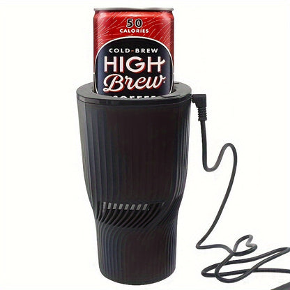 Car Cup Warmer & Cooler 2-in-1 – 12V Electric Heated & Cooled Beverage Holder for Car, Heats to 140°F Cools to 21°F