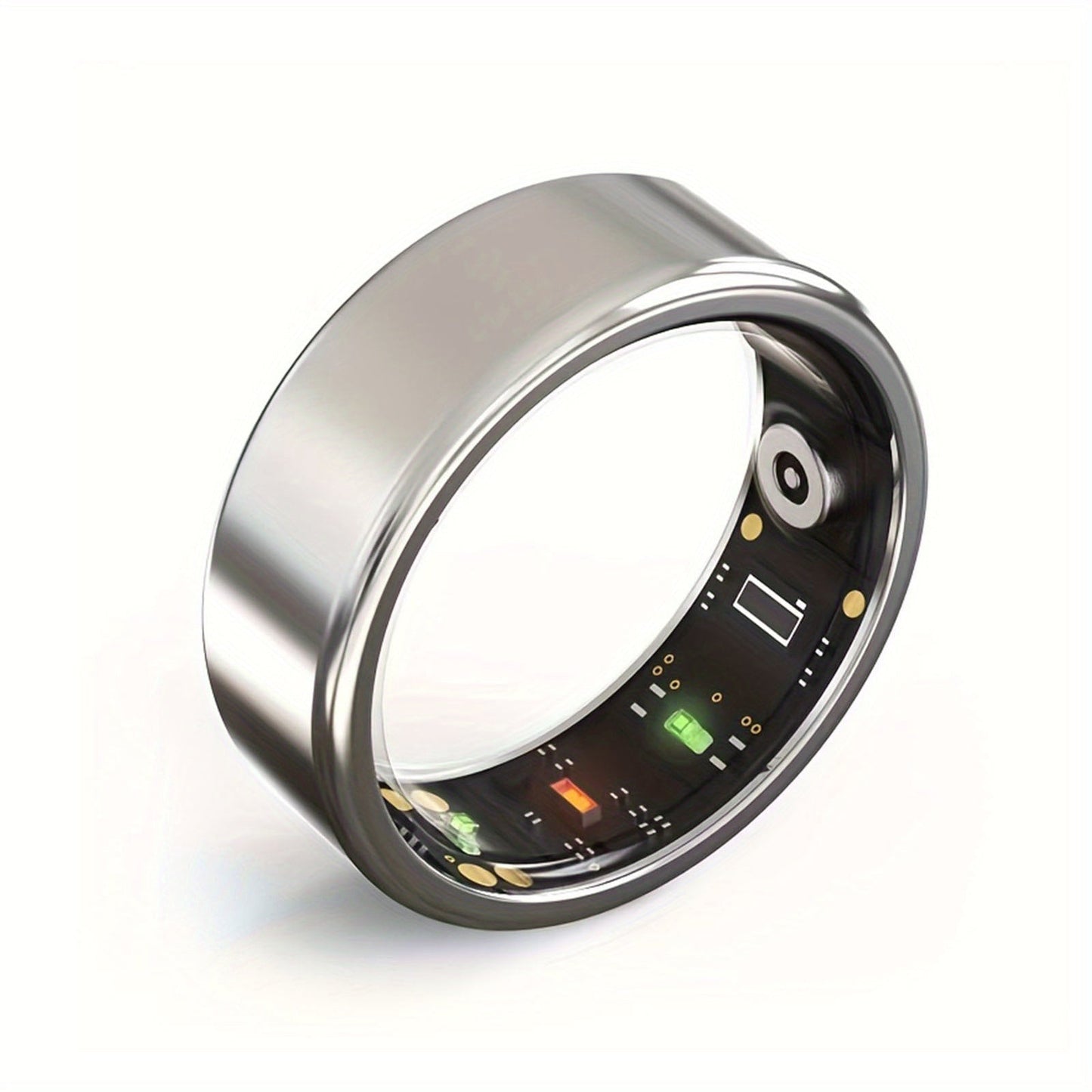 Smart Ring with Health Tracking & Charging Case – Step Count Calorie & Sleep Monitor | Long Battery | iOS & Android | Sizes #7–13 | Black
