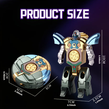 Deformation Robot Fingertip Gyro Fidget Spinner, Creative Finger Gyroscope Toy for Kids & Adults