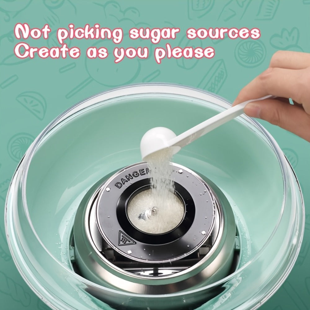 Cotton Candy Machine for Home & Commercial Use, Desktop Tabletop Floss Maker, Food-Grade Anti-Scald Design