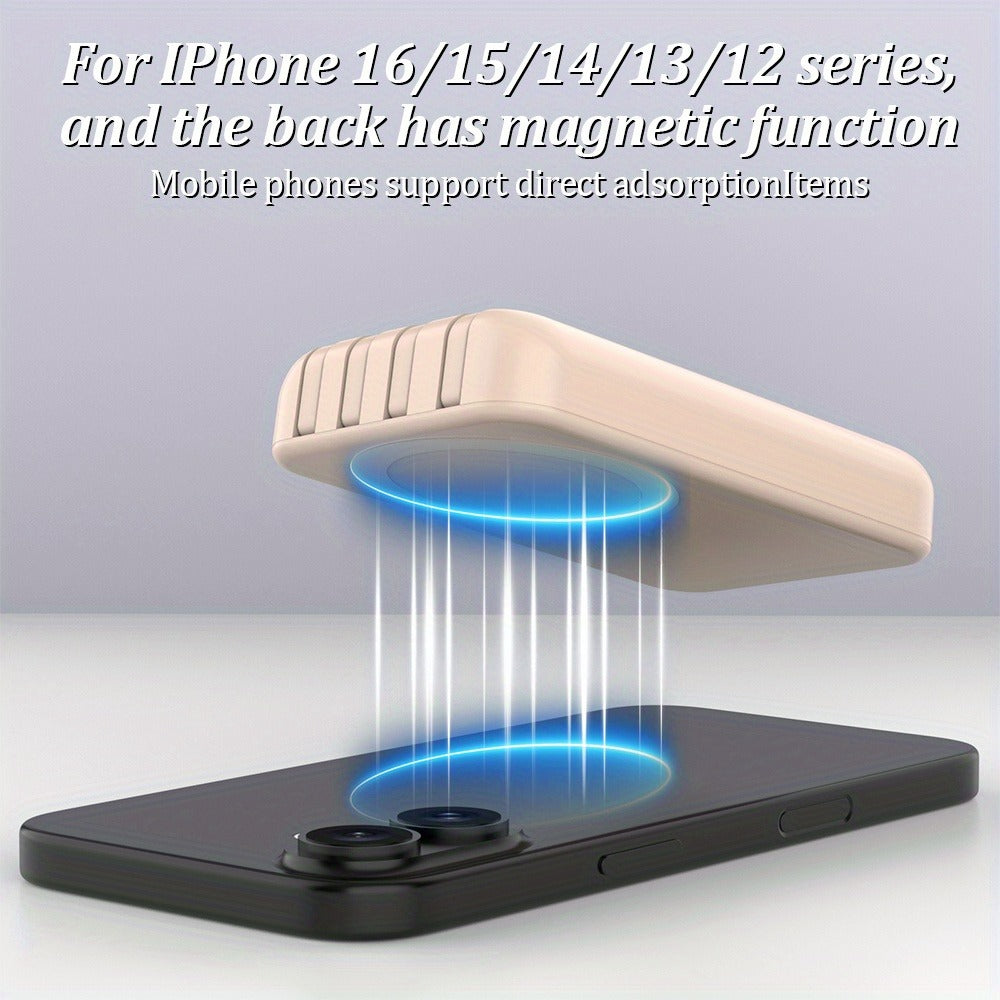 30000mAh-Labeled Magnetic Wireless Power Bank with Built-In USB-A and USB-C Cables in Four Colors