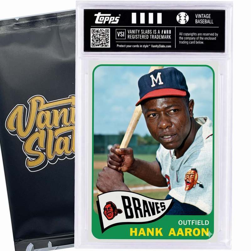 Sports Trading Cards, 1965 Topps-Labeled Baseball Mystery Vanity Slab with One Card for Display