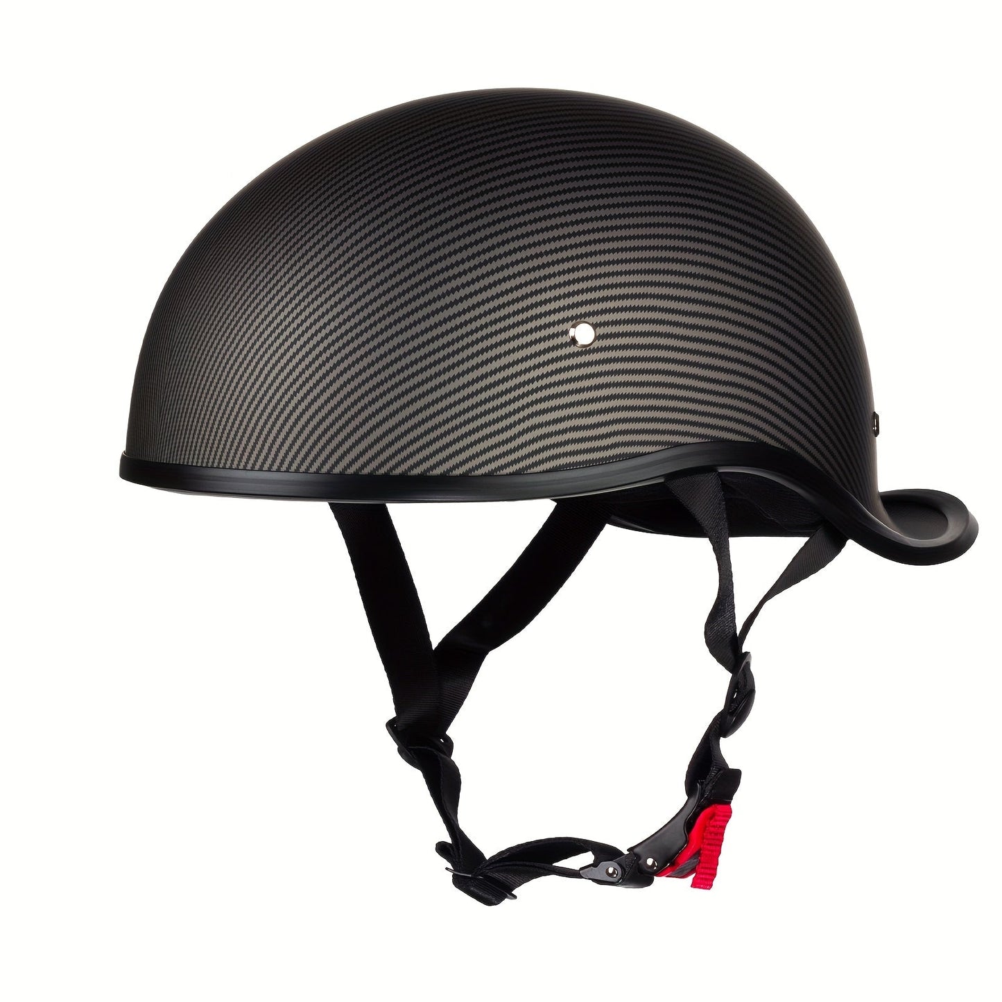 Motorcycle Helmet Open-Face Half-Shell in Size M with TXW, FLH or YUN Graphics and Quick-Release Chin Strap