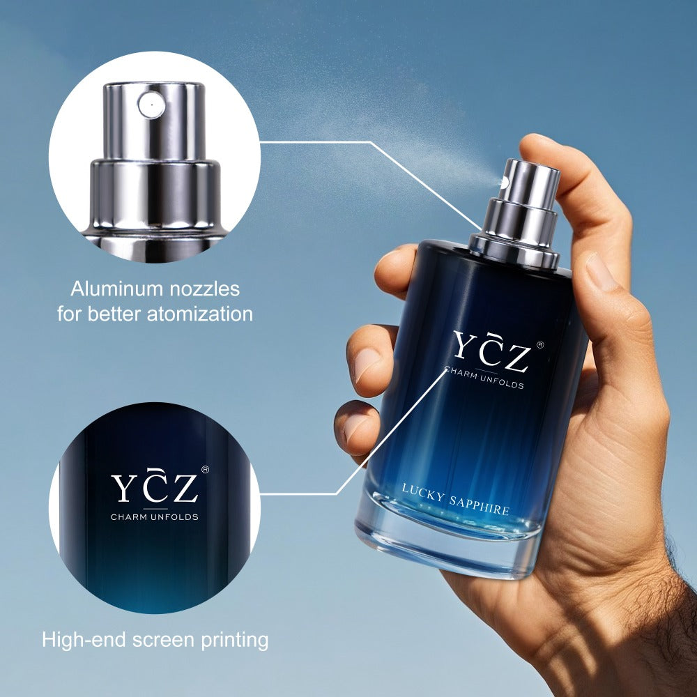 Eau de Toilette for Men, YCZ Barbarism Cologne Spray, Natural Masculine Woody Fresh Scent, 3.4 fl oz 100ml Perfume Gift for Him