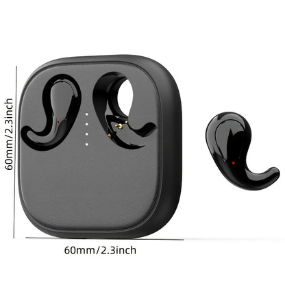 Semi-In-Ear Wireless Headphones 360-Degree Stereo Surround Sound, Black Tech Design High-Fidelity Audio
