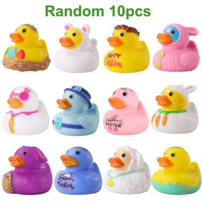 Light Up Duck Bath Toys for Toddlers, Color-Changing Floating Rubber Ducks, Sensory Water Bath Time Toys for Boys & Girls
