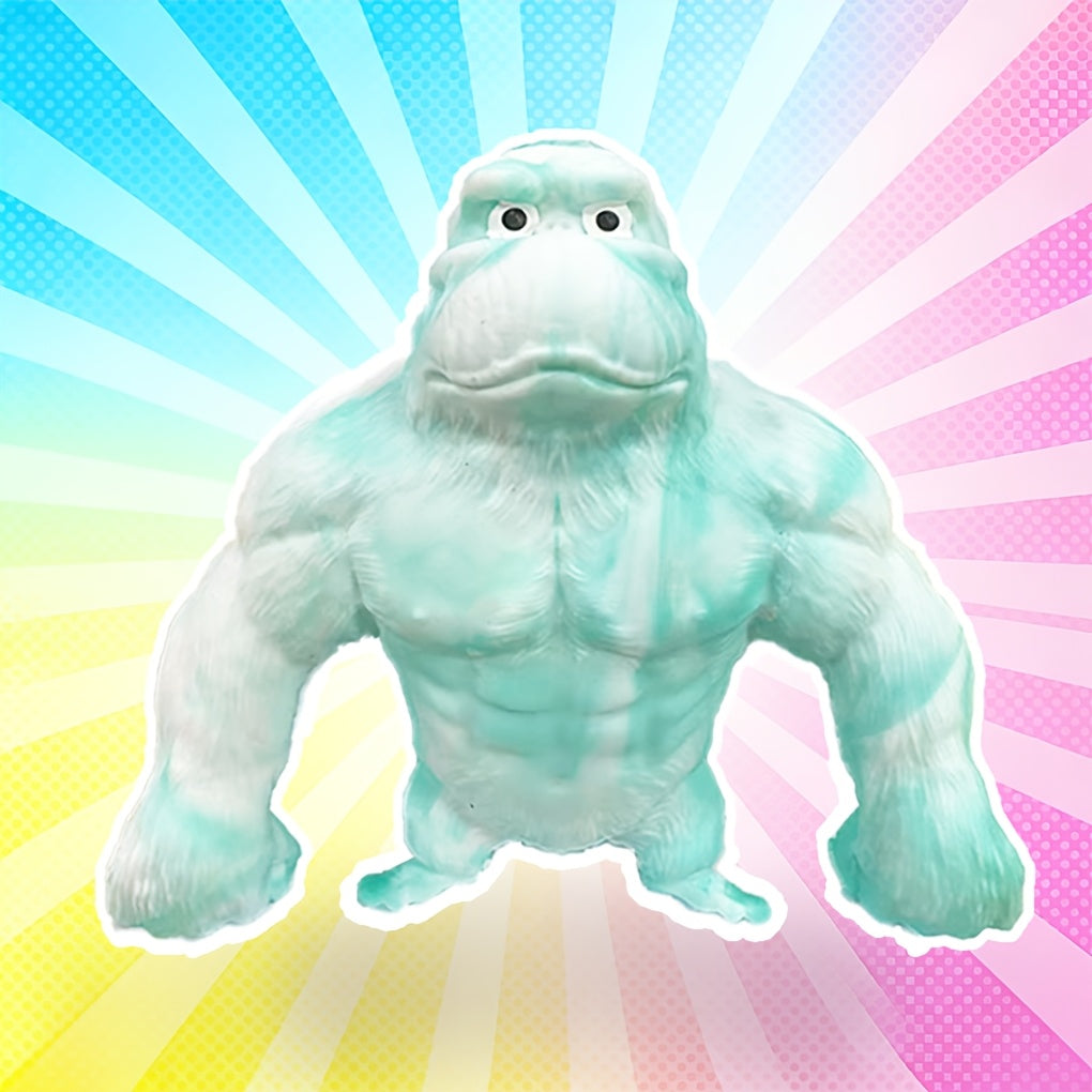 Stretchy Gorilla Fidget Toy Squishy Squeeze Monkey, PVA Sponge Sensory Stress Toy for Kids & Adults
