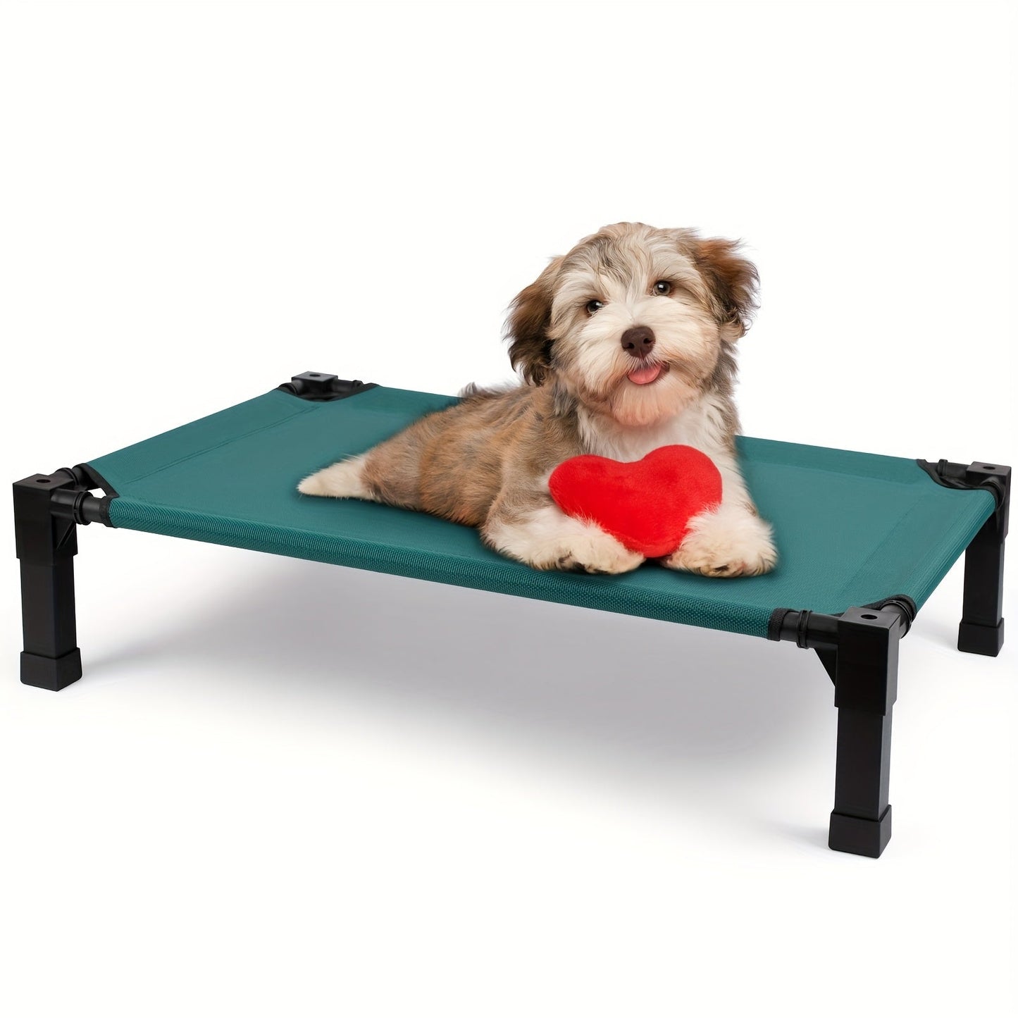 Elevated Pet Cot with Metal Frame, Textilene-Labeled Mesh Deck, Four Sizes and Seven Colors