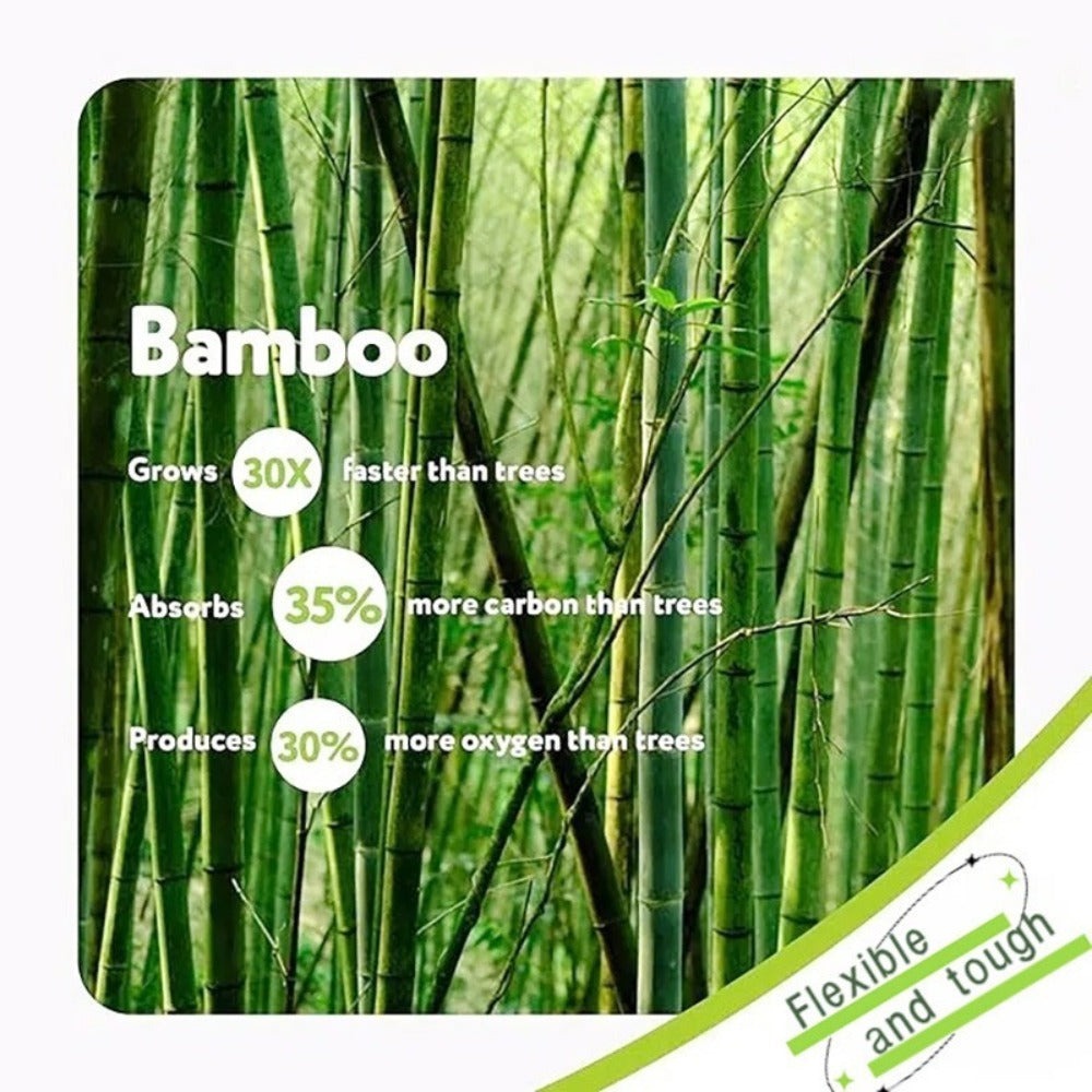 Bamboo Toilet Paper 24 Rolls 3-Ply 300 Sheets Per Roll Tree-Free Hypoallergenic Septic Safe Flushable Soft Strong Fragrance-Free BPA-Free
