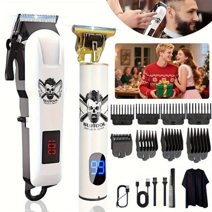 T-Blade Trimmer Set 2 or 3 Piece - USB Rechargeable Hair Clipper Beard Trimmer & Sideburns Shaver