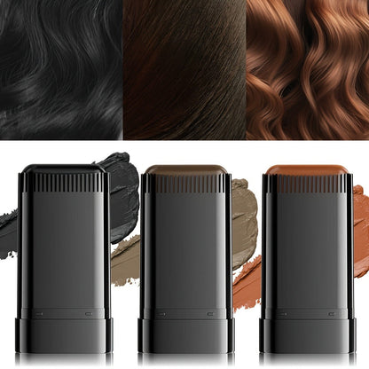 Portable Gray Root Cover Stick 2pcs, Disposable Hair Root Touch-Up with Plant-Based Squalane, Instant Gray Coverage