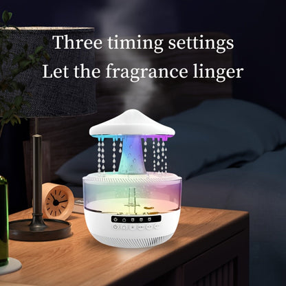 Aromatherapy Diffuser Humidifier Upgraded Colorful Raindrop Music Design 7-Color LED Night Light Large Capacity Quiet Operation for Bedroom