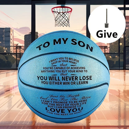 Motivational Basketball Gift for Teenagers, Grandson & Grandchild – International Standard Size, Inspirational Quote Ball