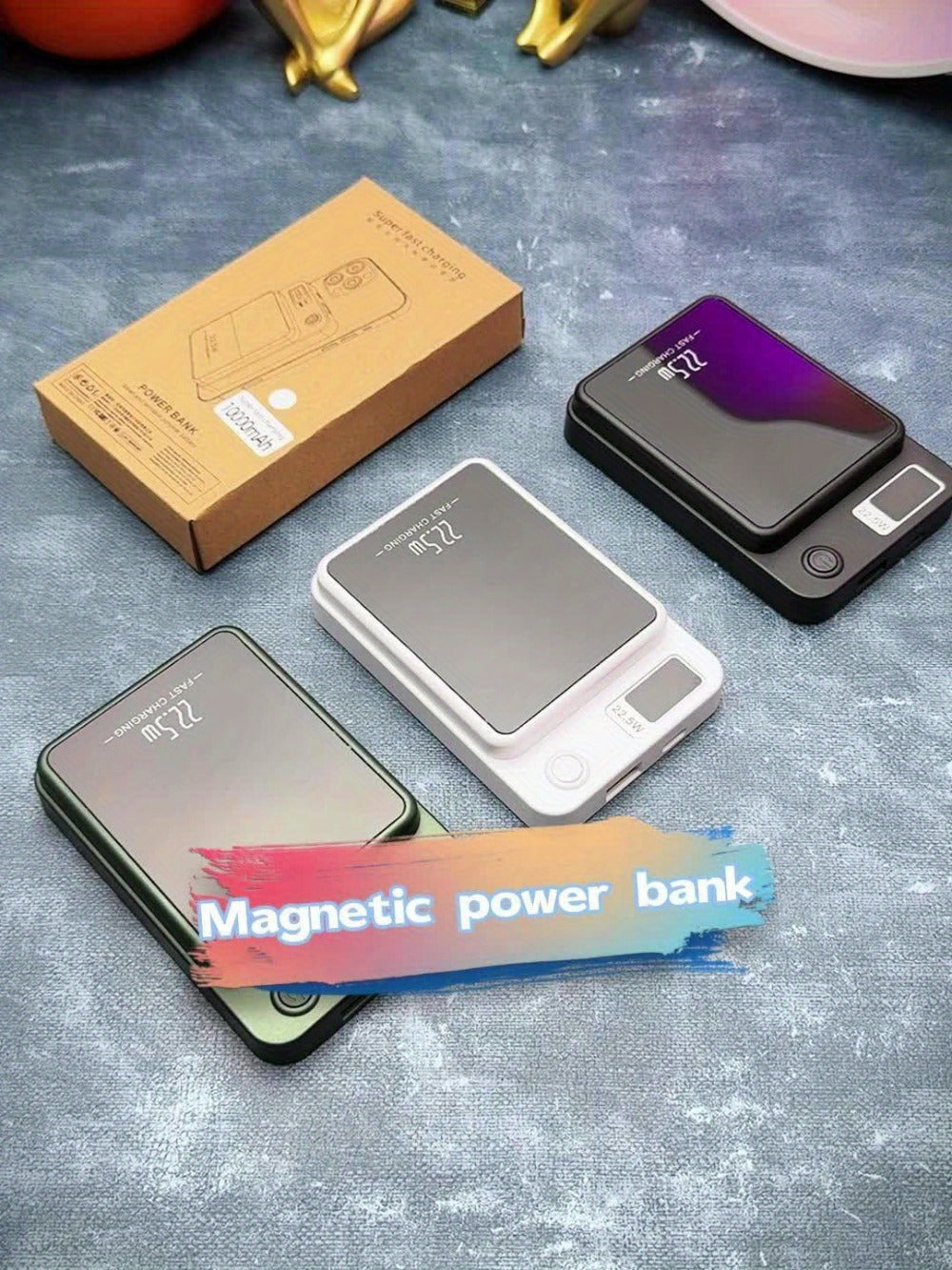 15W Magnetic Wireless Power Bank 5000 10000 15000mAh, 30W PD Fast Charging for an Everyday Personal Care Routine