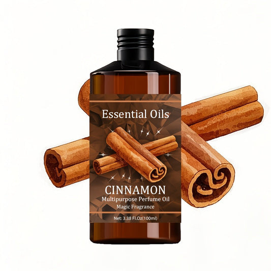 Essential Oil Cinnamon Warm Spicy-Sweet Aroma in 100ml Bottle for Diffuser, Humidifier and Massage Use