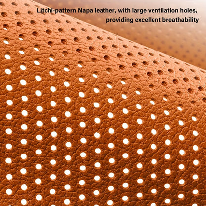 Perforated Car Seat Cushion Single Pad with 45 x 55cm Size and Black, White, Orange or Brown Color Options