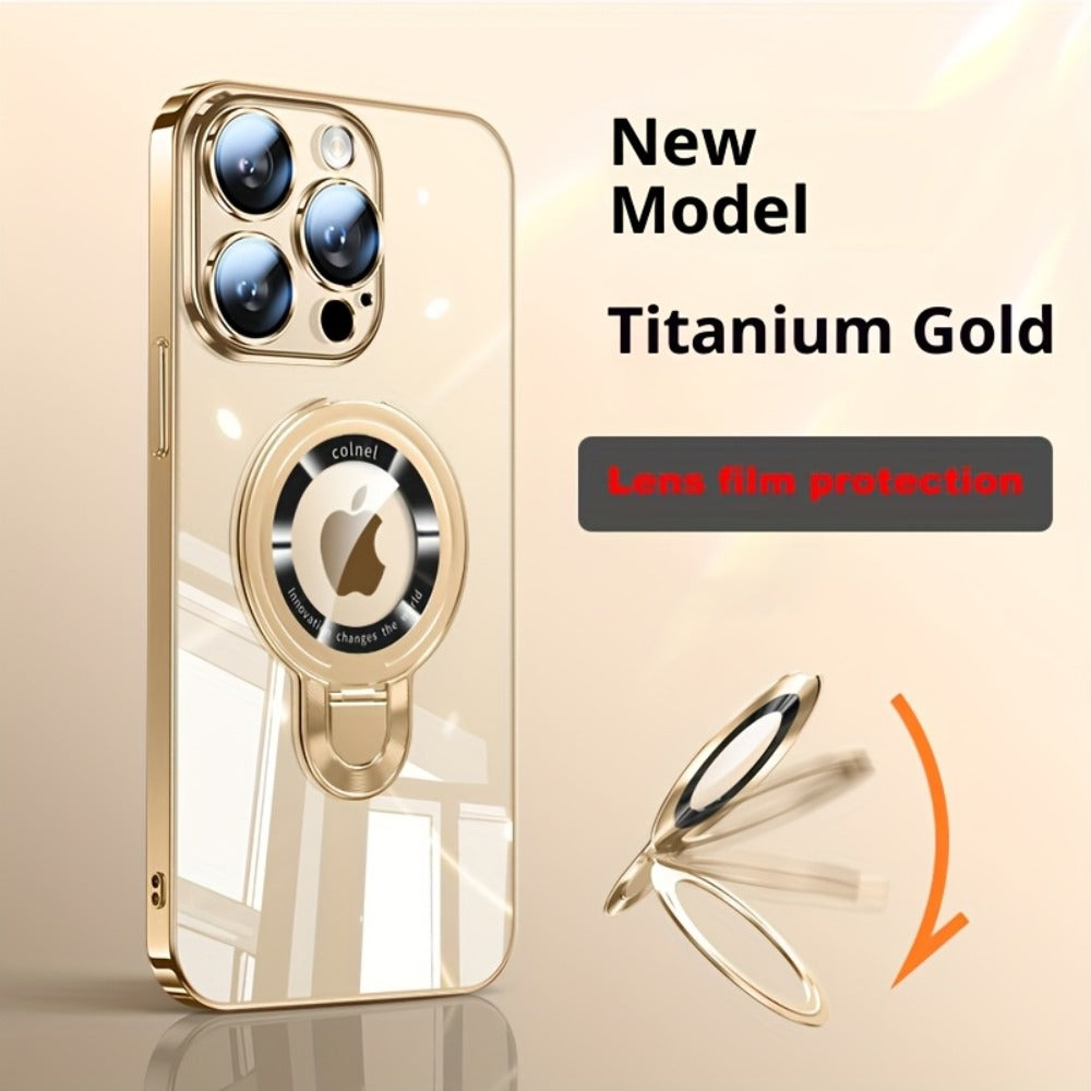 Phone Case U-Shield Kickstand with Clear PC Back and TPU Bumper for Selected iPhone Model and Color Options