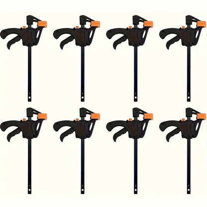 F Clamp Woodworking Quick Clamp Set Ratcheting Bar Clamp with Trigger Handle for Wood Glue DIY Projects