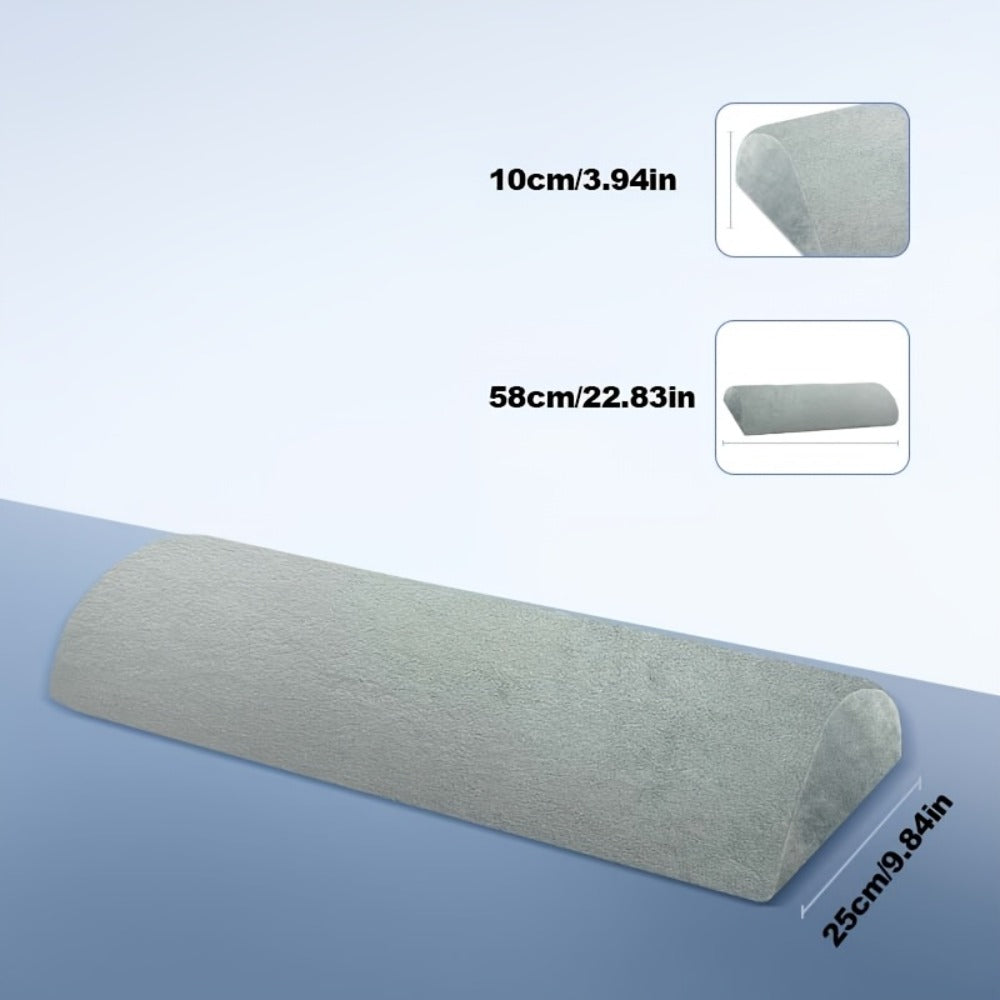 Memory Foam Lumbar Support Pillow Slow Rebound Half-Roll Multifunctional Leg Neck Back for Entryways, Bedrooms and Living Spaces