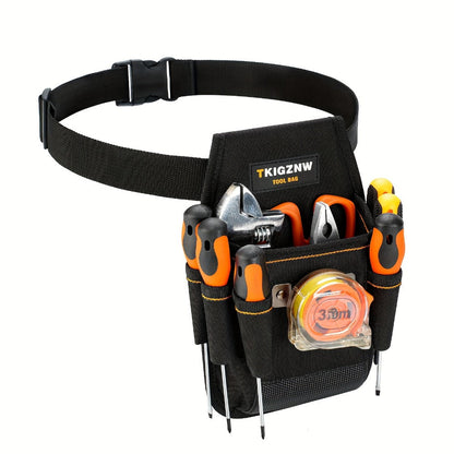 Tool Bag Heavy Duty 7-Pocket PVC Organizer for Mechanics & Electricians – Multi-Pocket Hand Tool Storage Bag