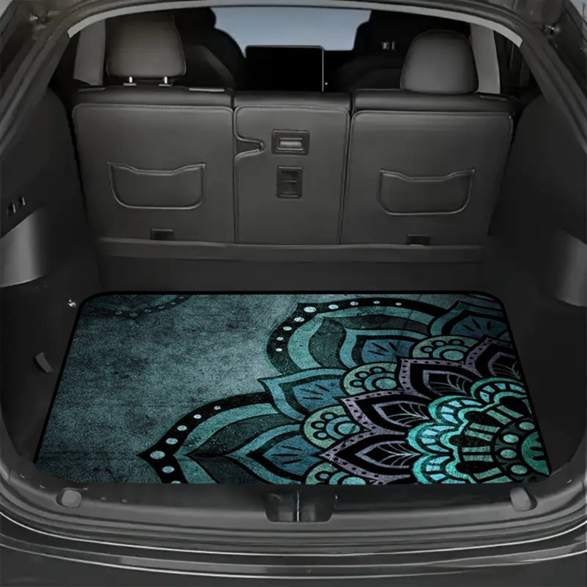 Car Trunk Mat Cargo Liner – Waterproof Non-Slip Trunk Floor Mat with Pattern Designs to Protect Vehicle Interior from Dirt