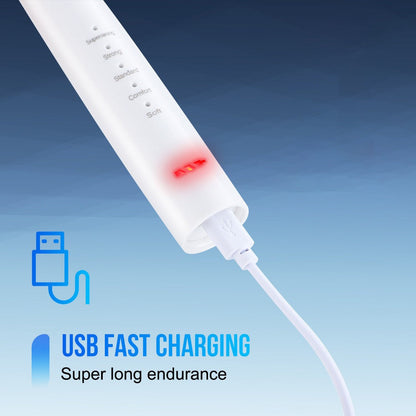 Electric Toothbrush Kit USB Rechargeable – Multi-Accessory Dental Care Set with Travel Case, Replaceable Brush Heads