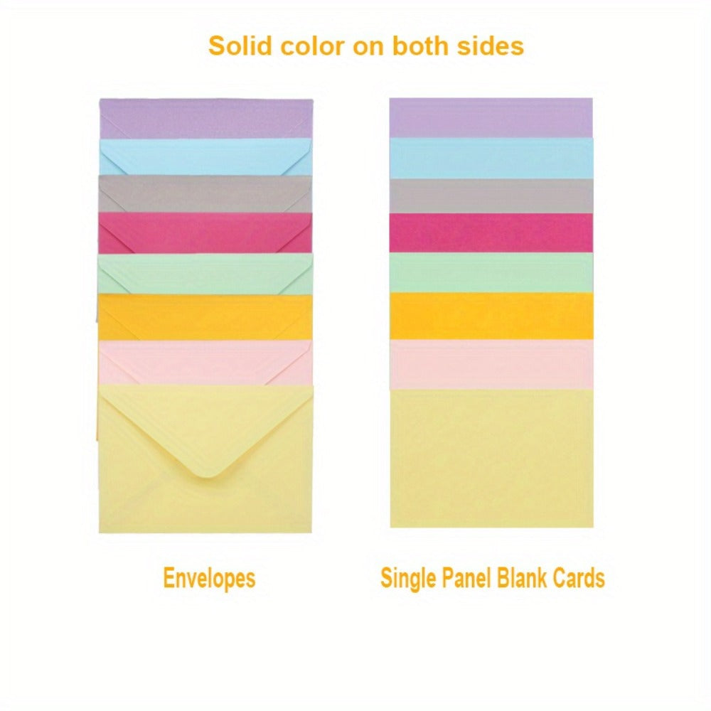 Blank Cards with Envelopes 4x6 Inch | 40 or 80 Sets Colorful Rainbow DIY Greeting Cards | Single Panel Holiday Christmas Birthday Note Cards