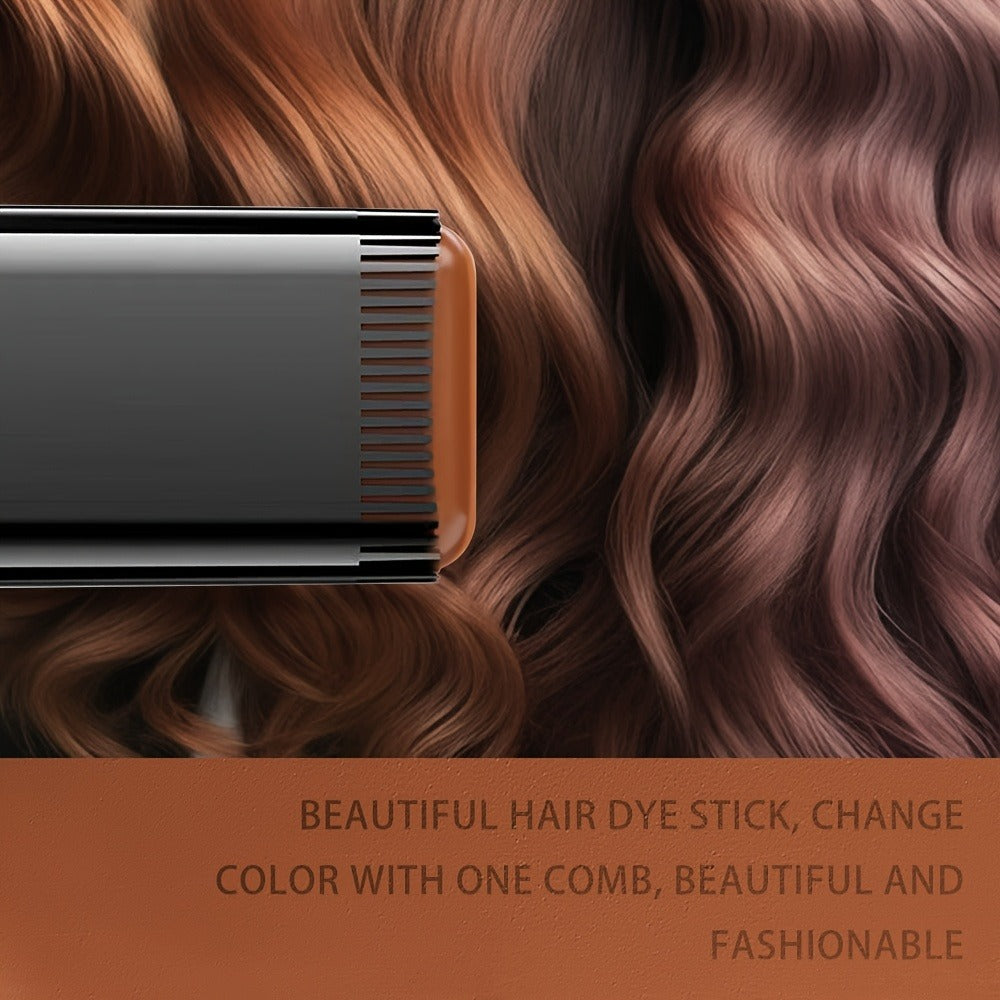 Portable Gray Root Cover Stick 2pcs, Disposable Hair Root Touch-Up with Plant-Based Squalane, Instant Gray Coverage