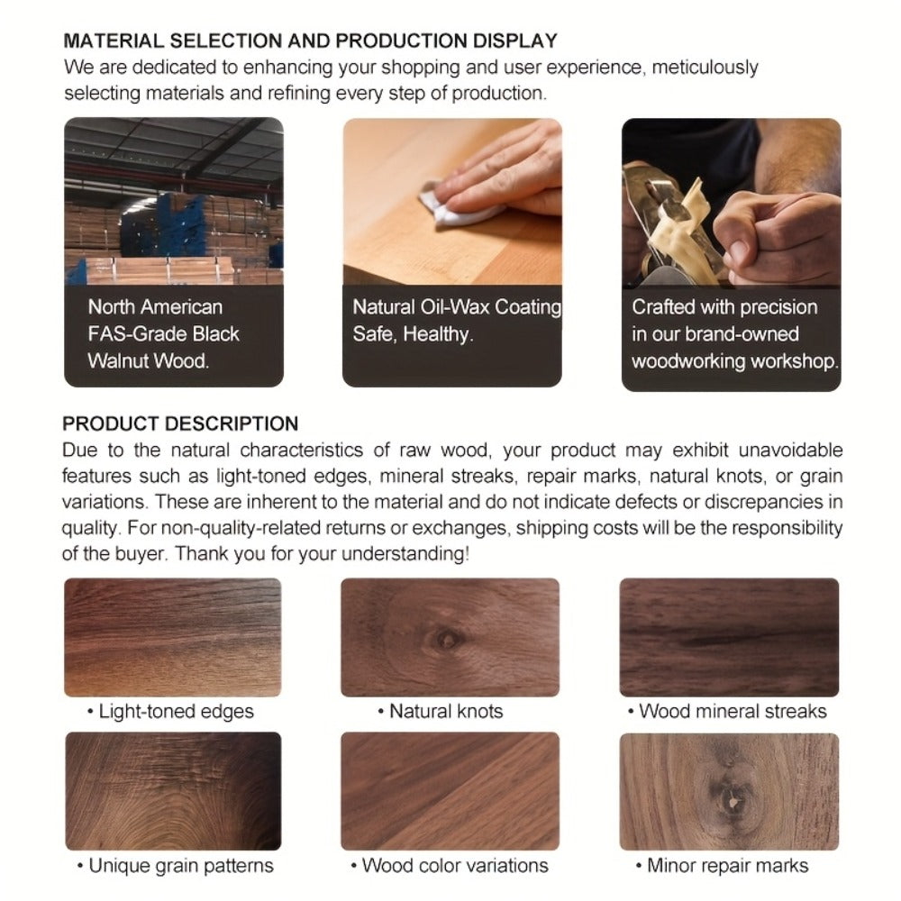 Mechanical Kitchen Timer with Loud Alarm – Black Walnut Wood Cooking Timer, 100% Battery-Free Desktop Timer for Cooking