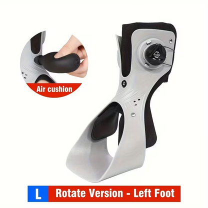 Adjustable Dial Foot Drop Ankle Brace with Air Cushion, Left or Right Foot in Sizes S–XXL Pictured